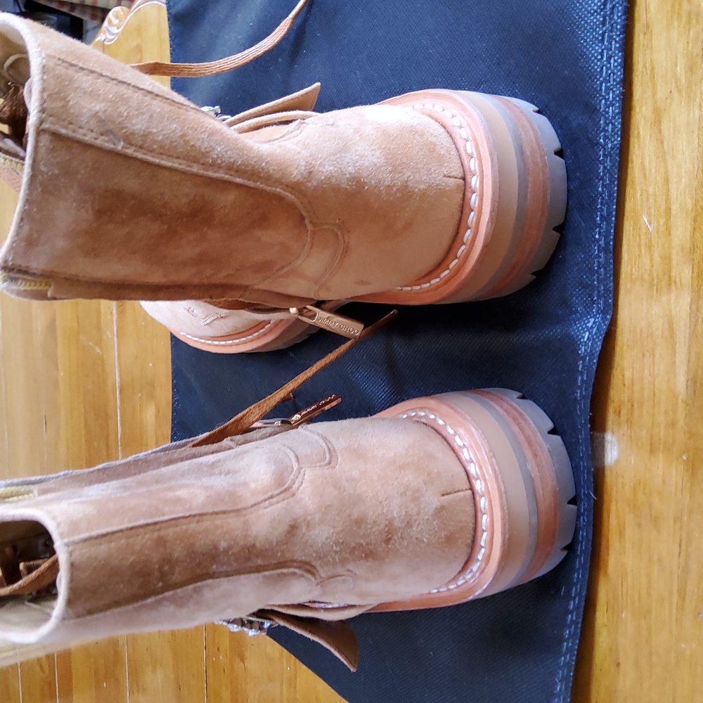 Jimmy Choo Cora Suede Combat Boots! EUC! - Picture 4 of 8